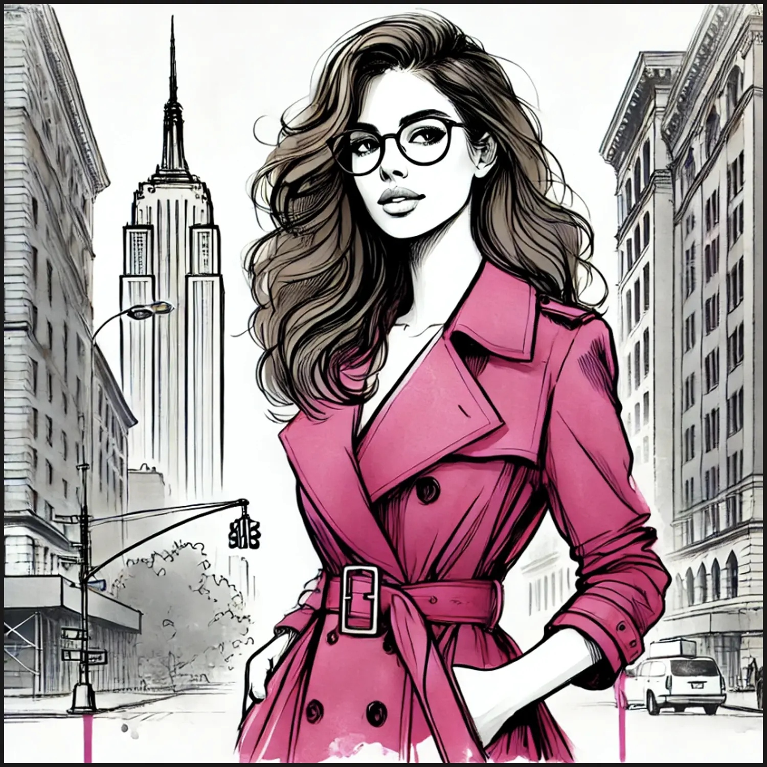 Jessica Haas - Pink Coat Labs Mascot